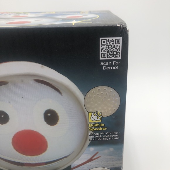 Christmas Mr Chill Talking Snowman Animated New Talks Sings 3D Speaker Projector - Picture 4 of 16